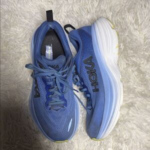 Hoka Women's Blue and White Athletic Shoes